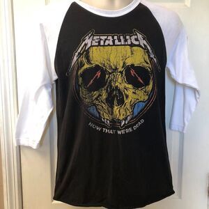 Metallica Concert World Wide Tour Graphic T-Shirt Double Sided Small Black